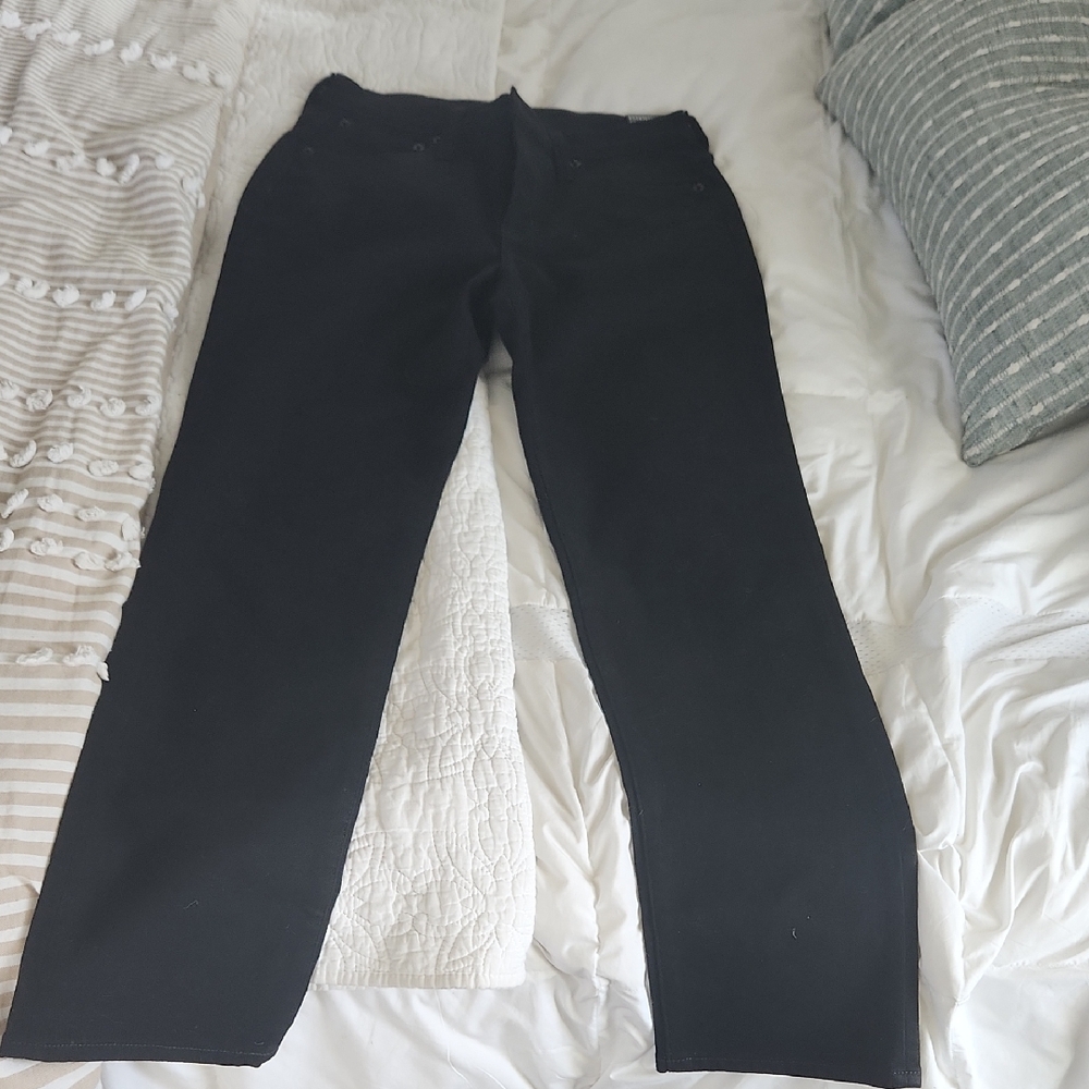 J. Crew NEW Classic Black Jeans J.crew sz 26 approx 27" length, zip front NWT